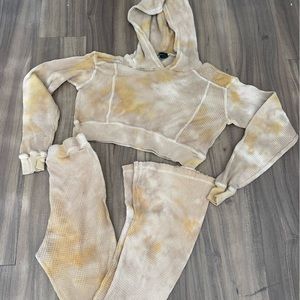 Tie Dye Cropped Lounge Set